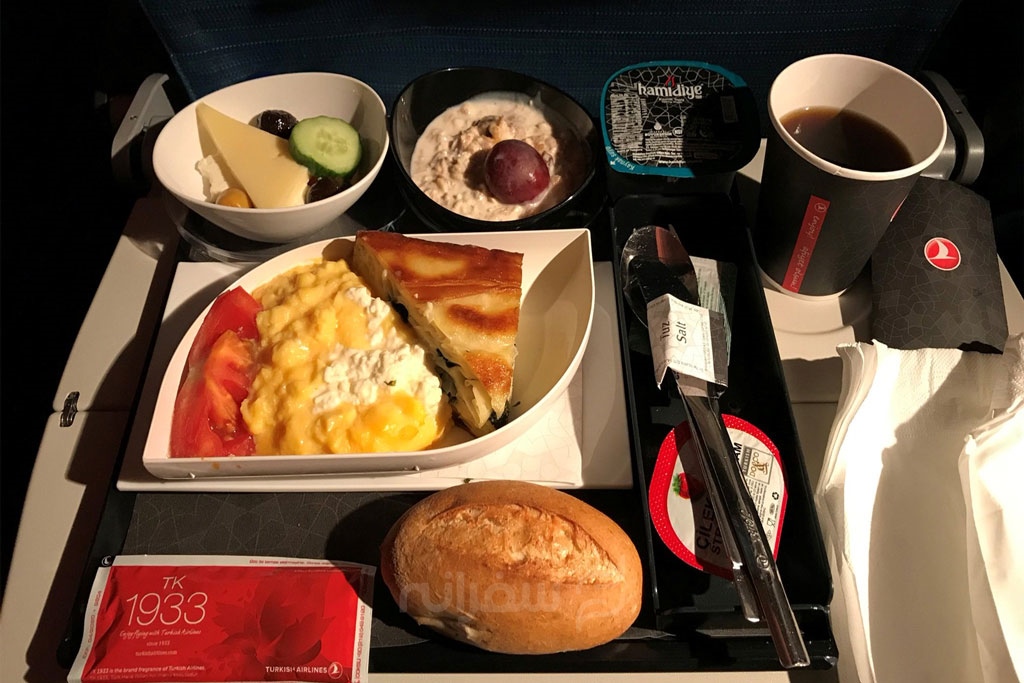 غذاهای بیزینس کلاس خط هوایی ترکیش