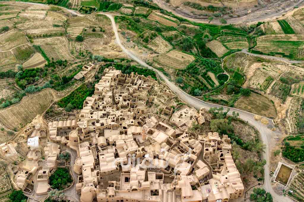 عکس هوایی روستای خرانق
